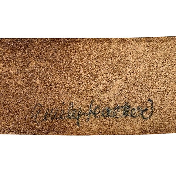 Mixed Media Ceramic Profile Leather Belt Buckle main image 4